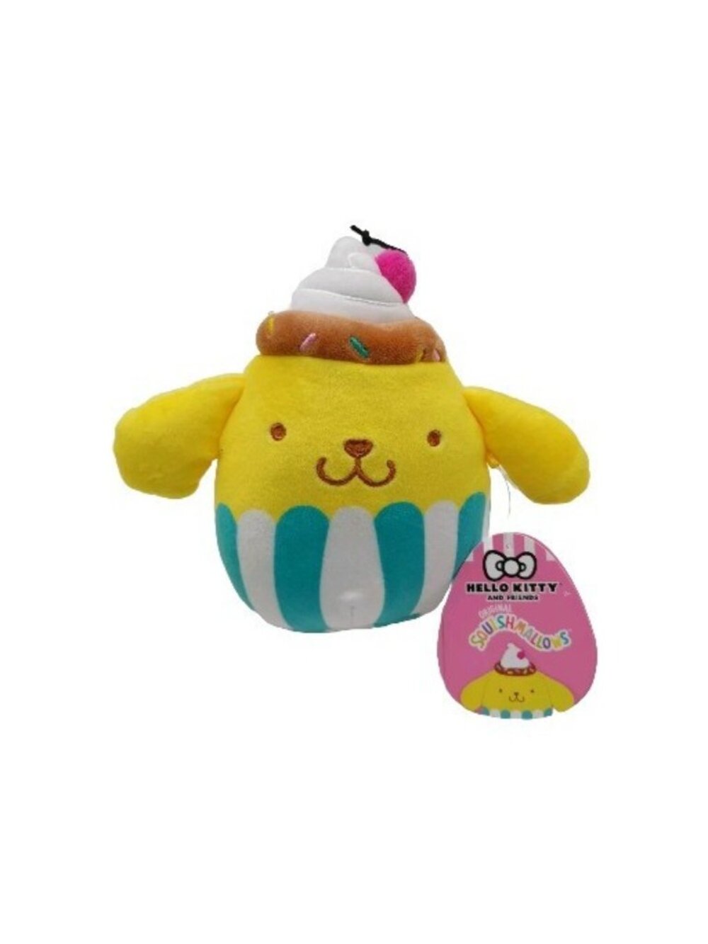 Squishmallows Claire's Sanrio Hello Kitty 5” Pompompurin NWT plush stuffed